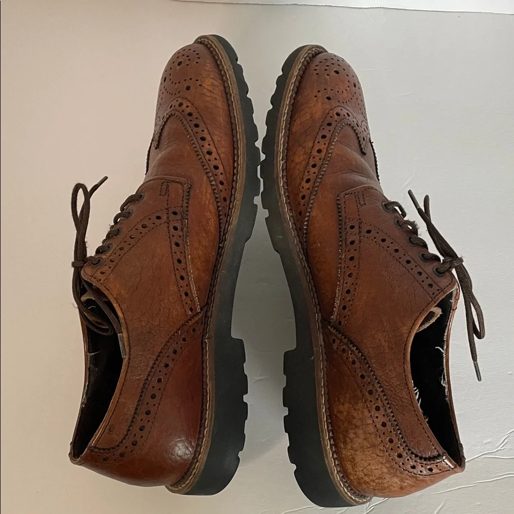Dexter Classic Brown Leather lace up Brogue Shoes men’s size 9